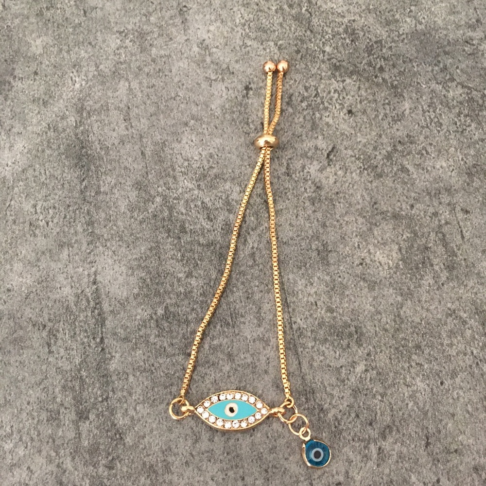 Evil Eye Adjustable Bracelet - Picture 5 of 7